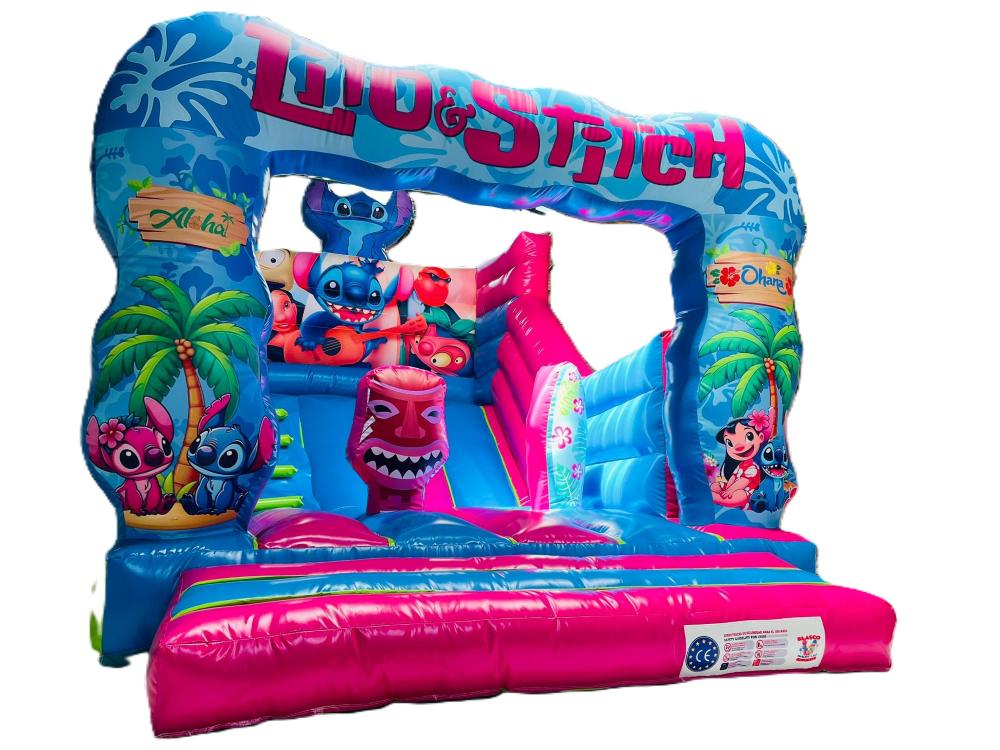 Castillo hinchable con tobogán de lilo para alquilar