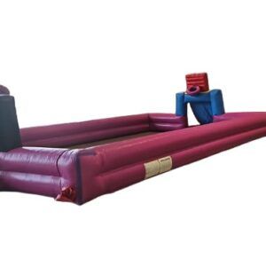 alquiler de perimetral deportivo hinchable con porterías de fútbol